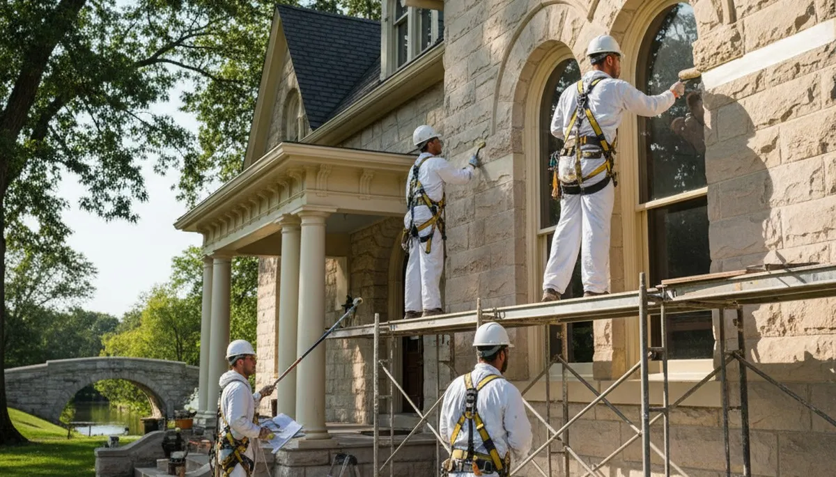 Painting contractor service in Naperville, IL for interior and exterior home painting projects