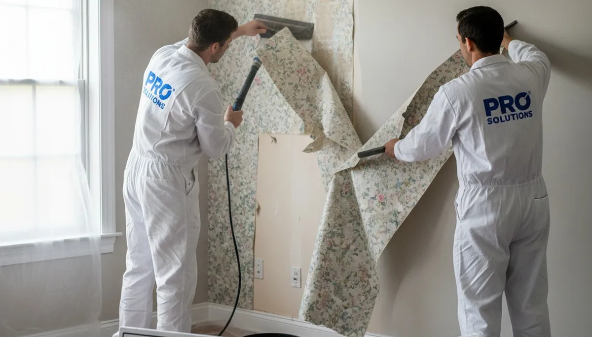 Professional wallpaper removal in Naperville, IL for smooth, paint-ready walls